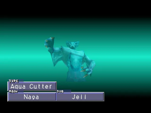 Naga/Jell (Aqua Cutter) Monster Rancher 2 Naga