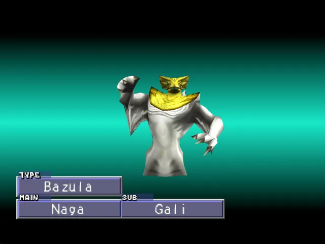 Naga/Gali (Bazula) Monster Rancher 2 Naga