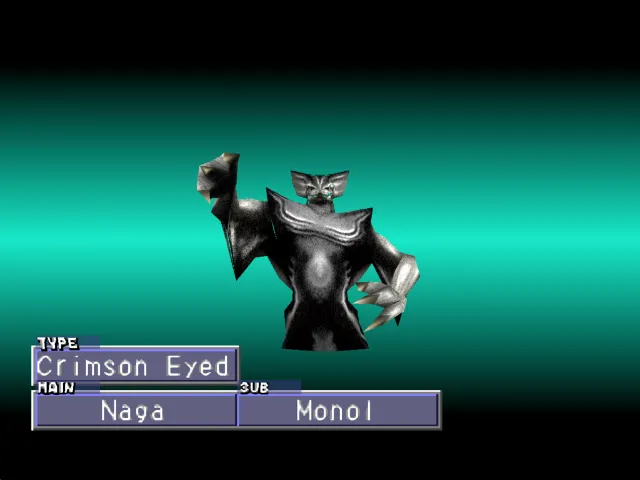 Naga/Monol (Crimson Eyed) Monster Rancher 2 Naga
