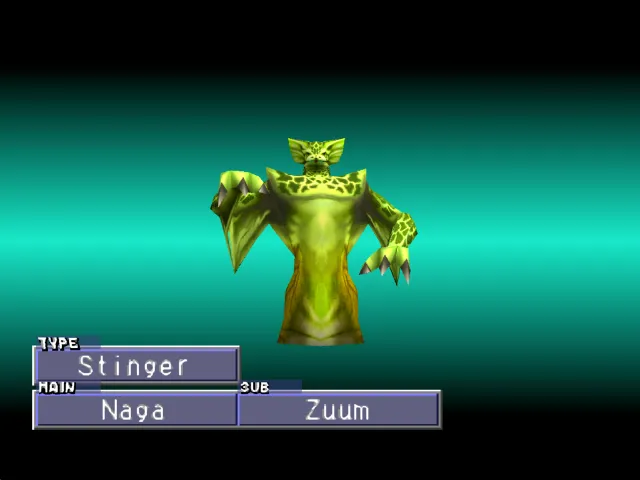Naga/Zuum (Stinger) Monster Rancher 2 Naga
