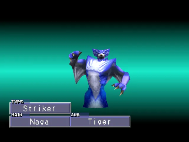 Naga/Tiger (Striker) Monster Rancher 2 Naga