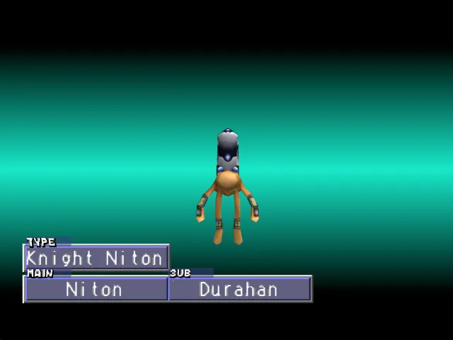 Niton/Durahan (Knight Niton) Monster Rancher 2 Niton