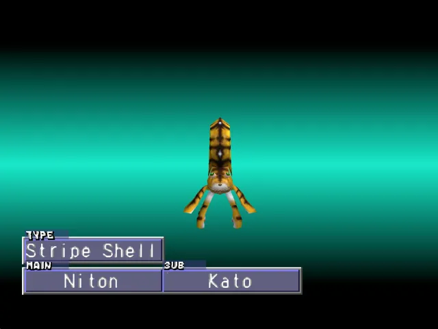 Niton/Kato (Stripe Shell) Monster Rancher 2 Niton