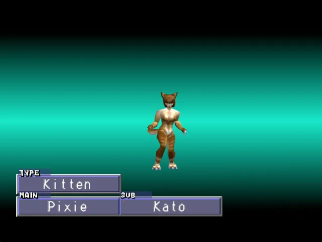 Pixie/Kato (Kitten) Monster Rancher 2 Pixie