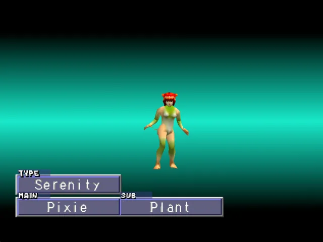 Pixie/Plant (Serenity) Monster Rancher 2 Pixie