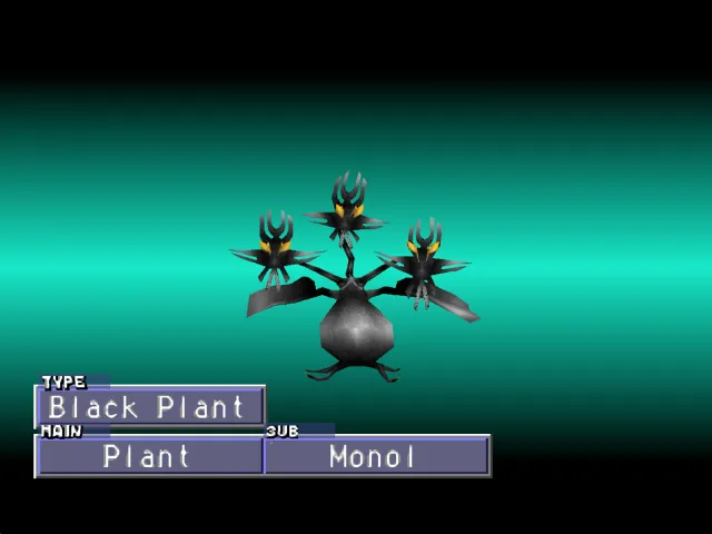 Plant/Monol (Black Plant) Monster Rancher 2 Plant