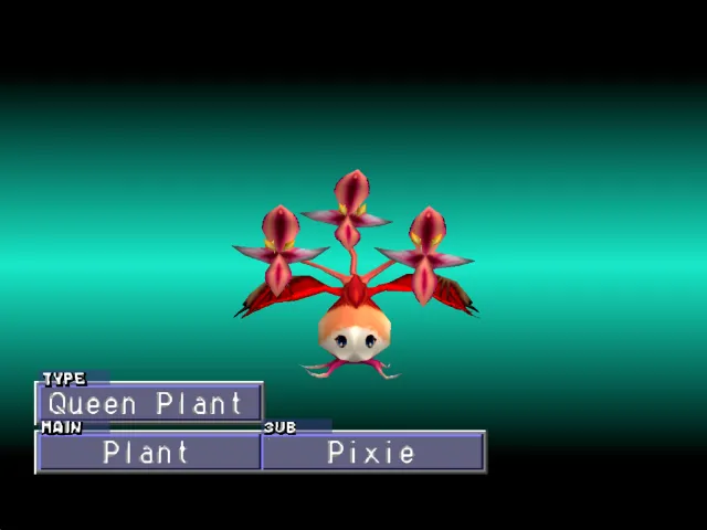 Plant/Pixie (Queen Plant) Monster Rancher 2 Plant