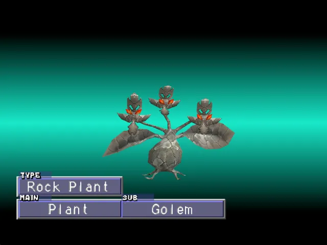 Plant/Golem (Rock Plant) Monster Rancher 2 Plant