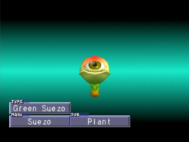 Suezo/Plant (Green Suezo) Monster Rancher 2 Suezo