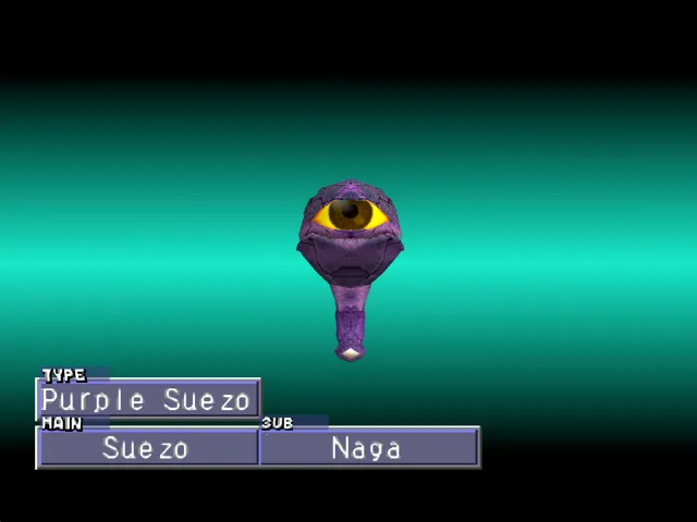 Suezo/Naga (Purple Suezo) Monster Rancher 2 Suezo