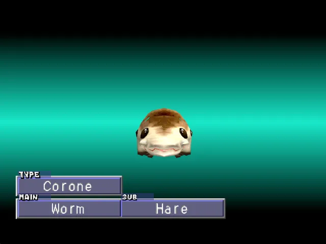 Worm/Hare (Corone) Monster Rancher 2 Worm