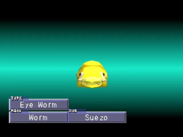Worm/Suezo (Eye Worm) Monster Rancher 2 Worm