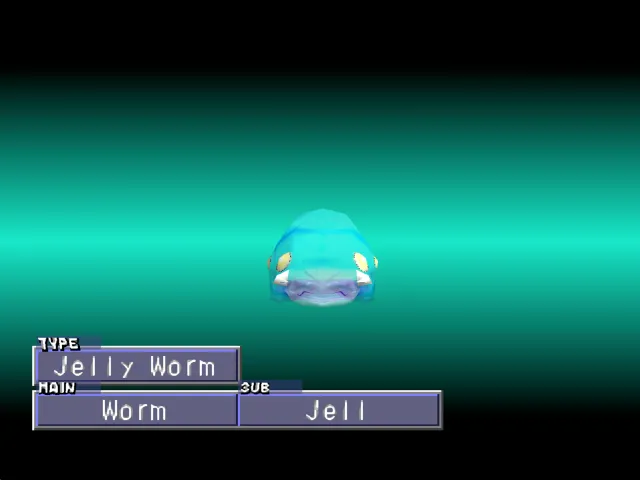 Worm/Jell (Jelly Worm) Monster Rancher 2 Worm