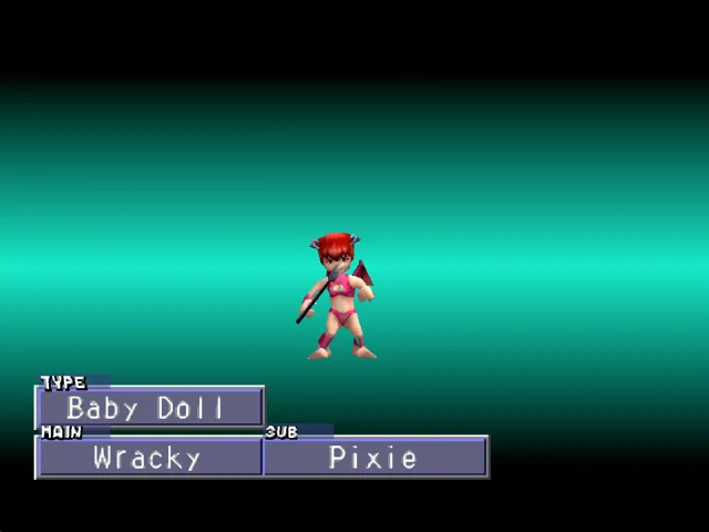Wracky/Pixie (Baby Doll) Monster Rancher 2 Wracky