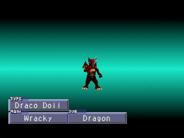 Wracky/Dragon (Draco Doll) Monster Rancher 2 Wracky