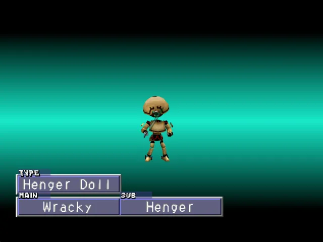 Wracky/Henger (Henger Doll) Monster Rancher 2 Wracky