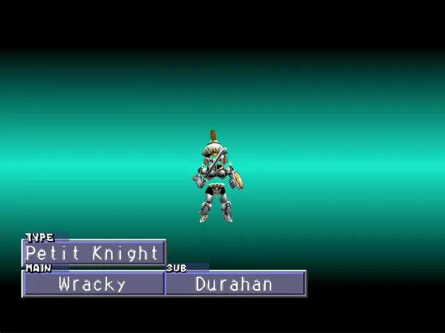 Wracky/Durahan (Petit Knight) Monster Rancher 2 Wracky