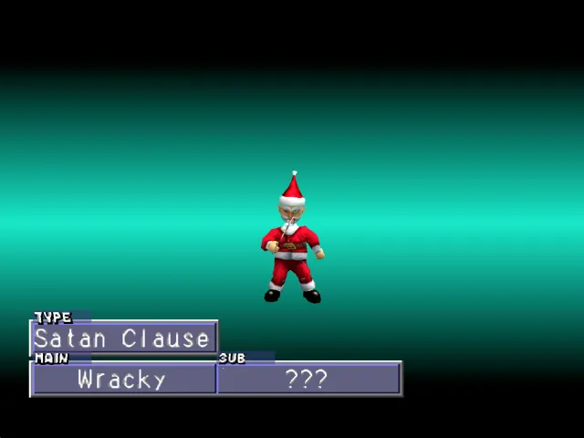 Satan Clause Monster Rancher 2 Wracky