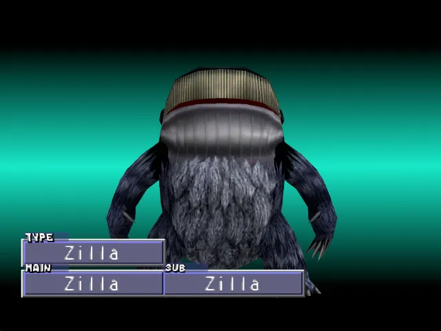 Zilla Monster Rancher 2 Zilla
